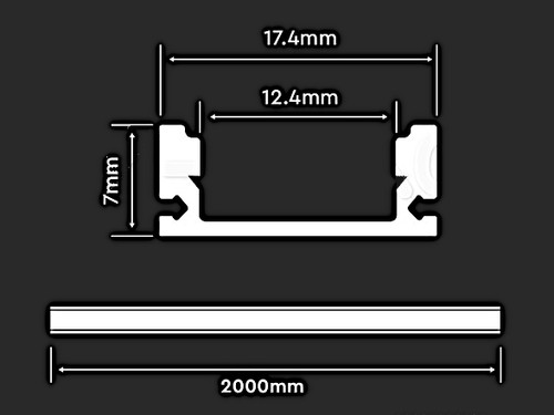 10pz profilo alluminio - profilo,