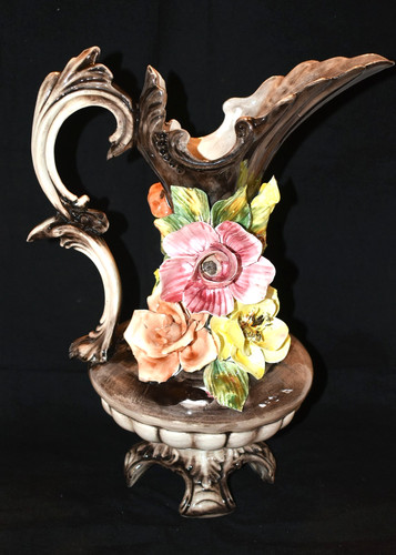 Brocca vintage capodimonte - brocca,