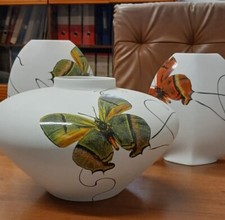 Tris vasi Ancap in vera porcellana biscuit