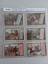 FIGURINE LIEBIG  1888 CALENDARIO VOYGE AUTOUR DU MONDE EN 12 MOIS