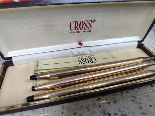 Penna croce vintage oro - penna,