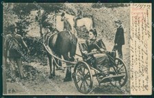 Trento Levico Terme Vetriolo Carrozzella Forestieri STRAPPINO cartolina QZ9586