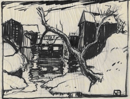 Disegno mulino norman - norman, new
