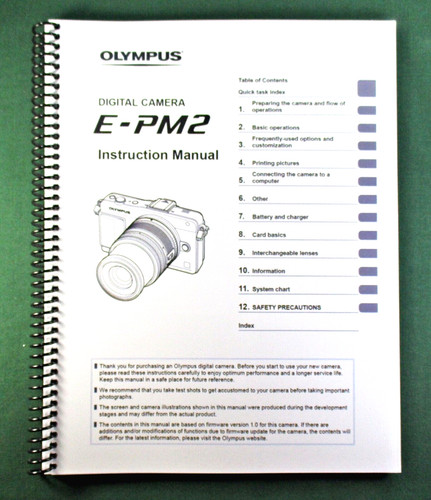 Olympus pm2 manuale - olympus, e-pm2