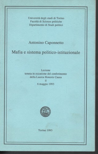 Libro caponnetto mafia - libro,