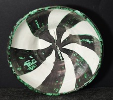 Centrotavola in ceramica - Decoro Girandola, S incisa? - Svuotatasche vintage