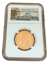 Canada 1914 oro 10 dollari $10