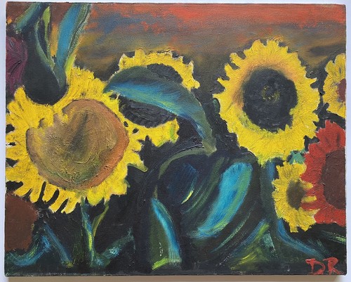 Dipinto olio floreale