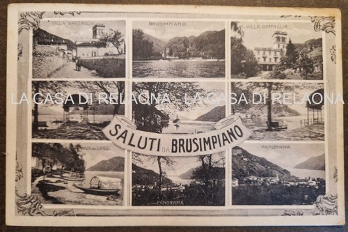 Cartolina brusimpiano saluti - brusimpiano,