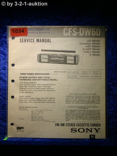 Manuale servizio sony cfs - di,