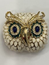 Spilla Chunky KJL Kenneth Jay Lane Gufo Leggi