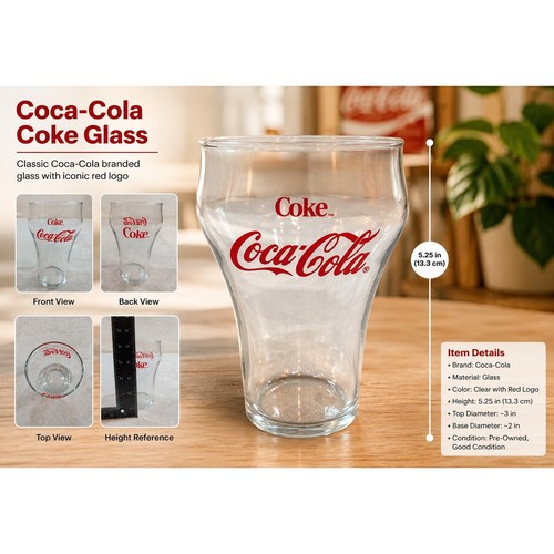Bicchiere vintage coca cola - bicchiere,