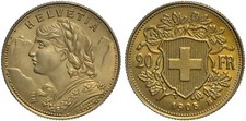SVIZZERA - MARENGO 20 FRANCHI