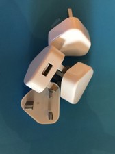 Stock 5UK MAINS USB 3 PIN POWER PLUG  CARICATO APPLE ORIGINAL IPHONE 6 6S 7 Plus