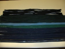 30 Chiusure Lampo Cerniere metallo catena 3 con 1 cursore FONDO CHIUSO da cm.85