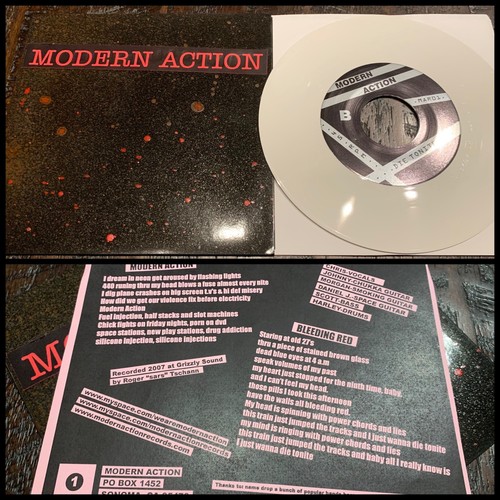 Modern action white vinyl - modern,