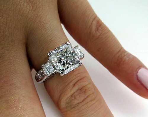 Anello cocktail diamante - 4,