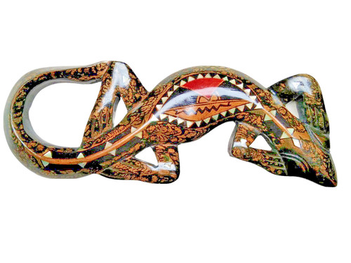 Geko scultura legno - in,