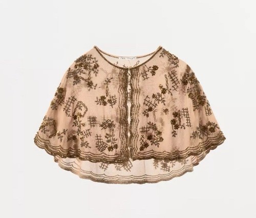 Zara mantello chiffon - in,
