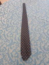 YVES SAINT LAURENT 100% SILK TIE SETA CRAVATTA NECKTIE MADE IN ITALY  Hj