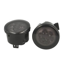 Coppia Frecce Led Anteriori Indicatore Lente Fume Per Jeep Wrangler JK 2007-2017