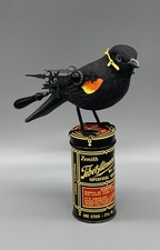 Scultura uccellino steampunk