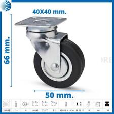 Ruote ruota piene per carrelli carrello mobili piastra girevoli diametro 50