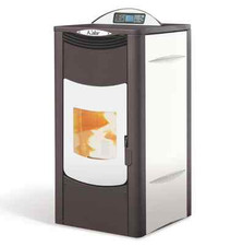 Termo stufa a pellet idro Dora 32,41 kw acqua calda termosifoni fino a 600 m3