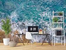 Carta da parati 3D blu oceano