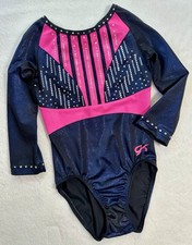 GK ELITE Body Ginnastica SWAROVSKI STRASS BLING Competizione ROSA Blu AS