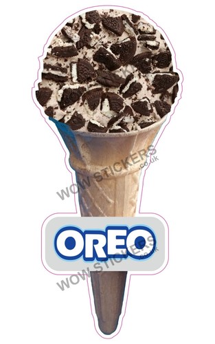Adesivo furgone gelato oreo - furgone,