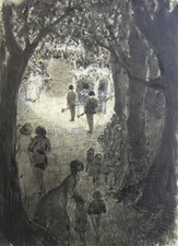 Aldo CARPI (Milano 1886-1973) ROSELLINA Cosparsero di petali il cammino 1909