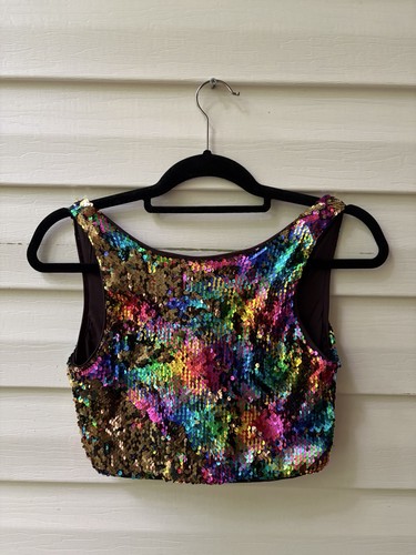 Canotta donna paillettes