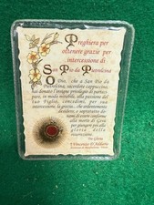 reliquia padre pio santino