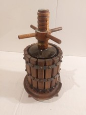 Decanter torchio di legno