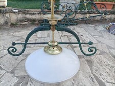 lampadari Set composto da 2 lampadari e 4 applique a parete in ferro battuto 