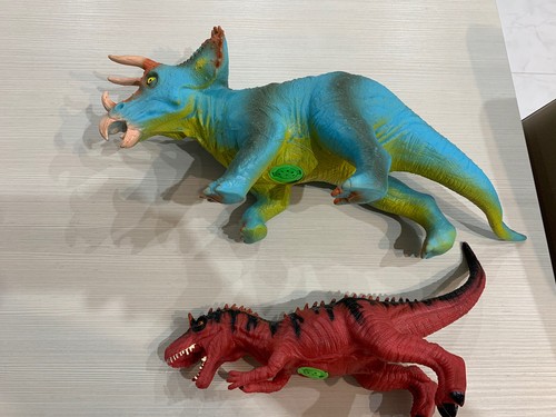 Coppia dinosauri giocattoli - dinosauri,