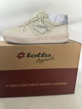 Lotto Leggenda scarpa donna firmata naturale/blu taglia 7
