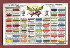 DISTINTIVI DELLE BRIGATE DI FANTERIA - da Milano per Modena (Accademia Militare)