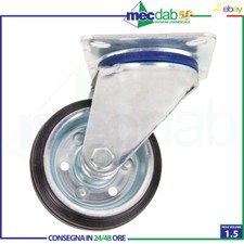 Ruota Piena In Gomma Nera Con