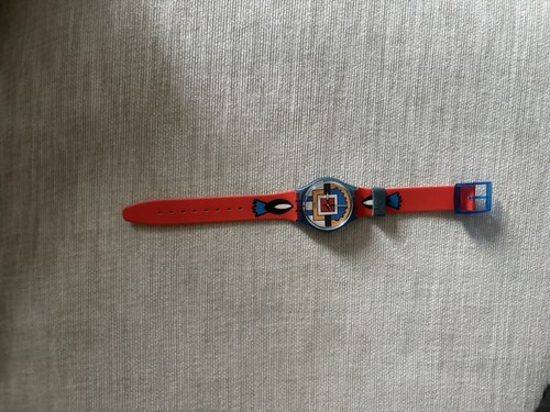 Swatch quartz rosso blu - quartz, e