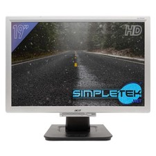 ACER AL1916Ns MONITOR 19" 5:4 SCHERMO PANNELLO QUADRATO VGA VESA COMPUTER DVR