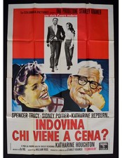 manifesto INDOVINA CHI VIENE A CENA Katharine Hepburn poitier Spencer Tracy A403