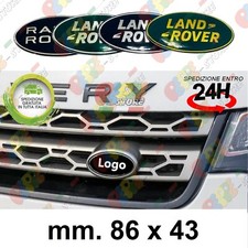 Logo Stemma per LAND ROVER mm. 86x43 evoque range velar sport fregio vogue badge