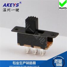 10pz SS-22F25 G5 2P2T Interruttore di Alimentazione Scorrevole Verticale 6Pin Doppia Fila 23x7,5mm