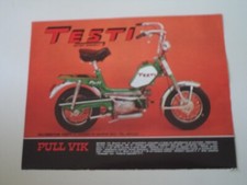 advertising Pubblicità 1972  CICLOMOTORE VELOMOTOR TESTI PULL V1 K 50