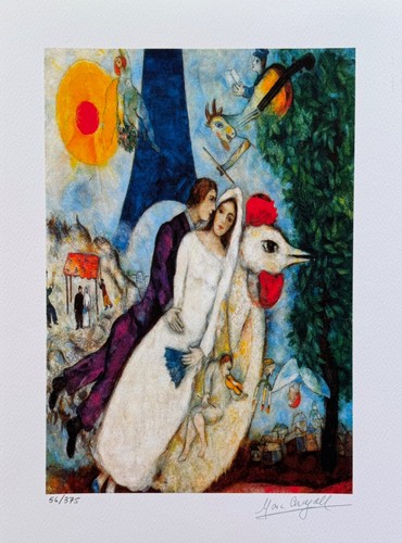 Marc chagall sposa sposo - marc,
