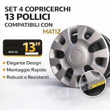 Set 4 Copricerchi 13"
