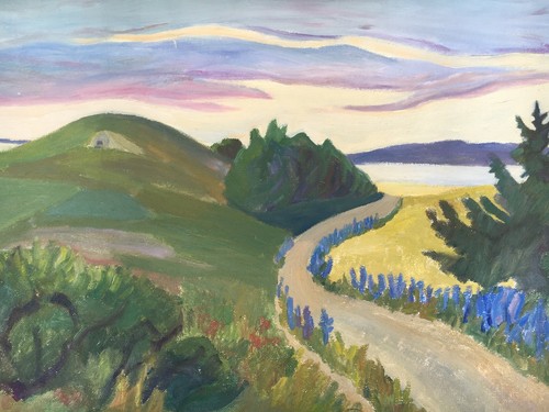 Dipinto olio impressionista
