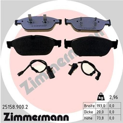 Zimmermann pastiglie freno set